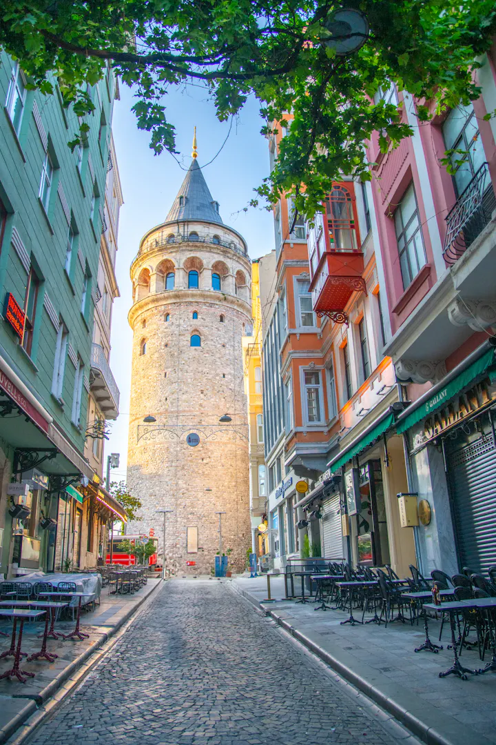 Galata minorasi va Beyoğlu ko‘chalari